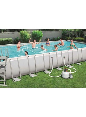Bestway56623 9米矩形支架水池套装 家庭大支架游泳池户外游泳池