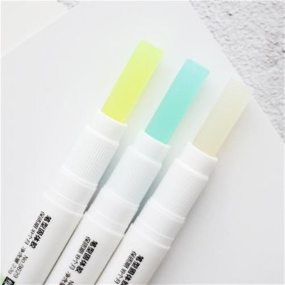 Jelly Cologr Fast Dry Cute Glue Stick Pen Shape Solid Color