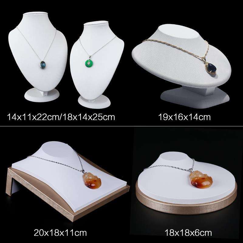 珍珠项链展示架珠宝玉器展示道具项链脖子模特架饰品店铺专用陈列