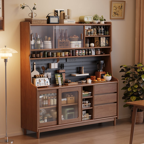 现代简约实木多功能餐边柜置物柜