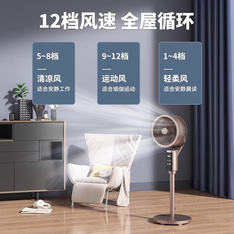 荣事空达循环扇家用电风扇智能语音静气落地扇台立音FXL5011E式大