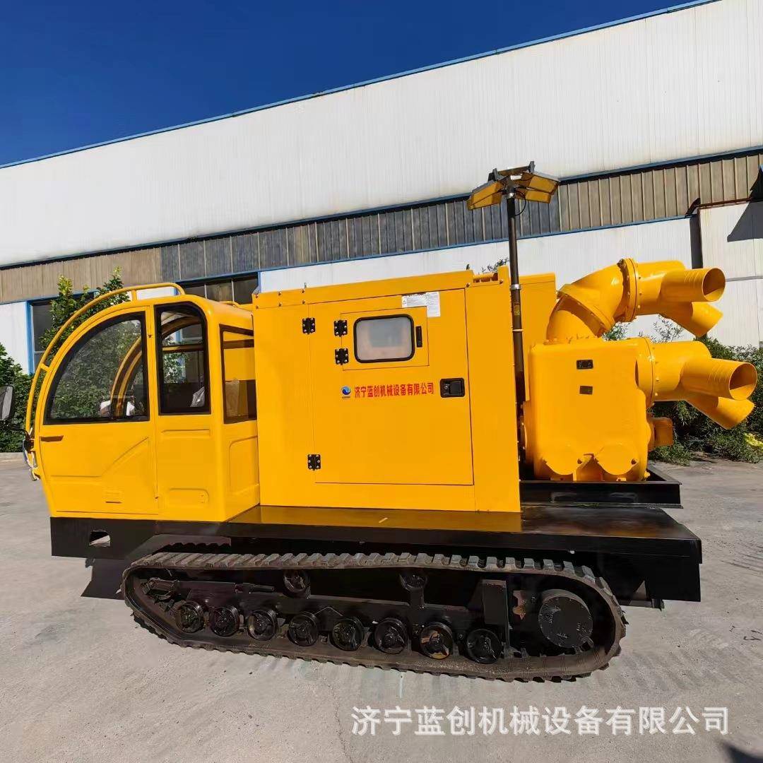 履带式防汛泵车大流量抗旱救援移动抢险排涝车自吸式龙吸式抽水泵