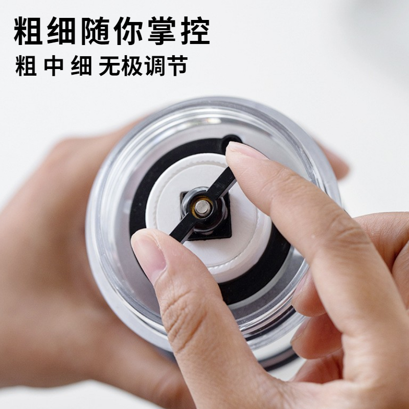 便携研磨一体手冲美式咖啡机家用户外小型迷你一人用全自动磨豆机
