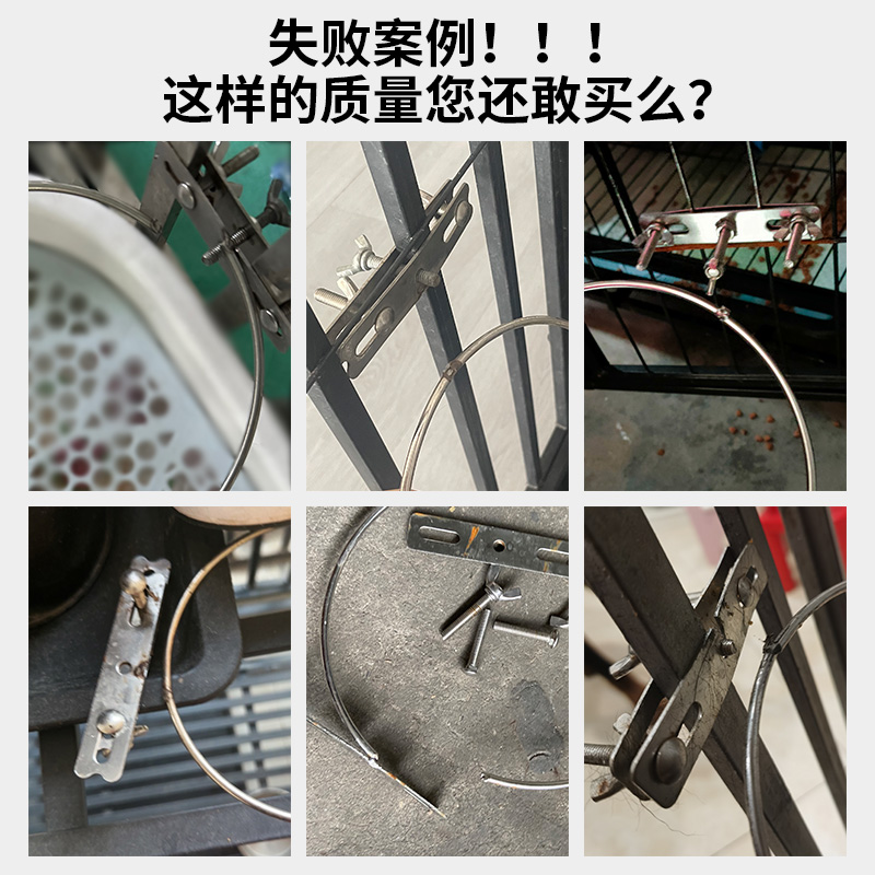 落地悬挂式防打翻304不锈钢狗盆狗碗喝水一体固定中大型犬狗食盆