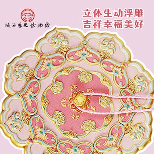 陕西历史博物馆云纹化妆镜古风便携随身镜文创镜子西安结婚伴手礼