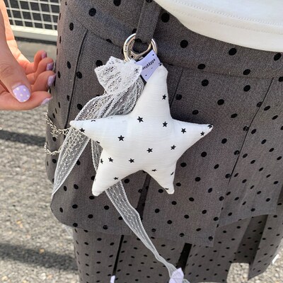 eddyplan漩涡计划不规则五角星挂件玩偶包挂饰韩系钥匙扣裤链