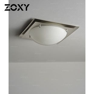 zoxy佐夕 包豪斯工业风吸顶灯卧室客厅创意工作室中古简约玻璃灯