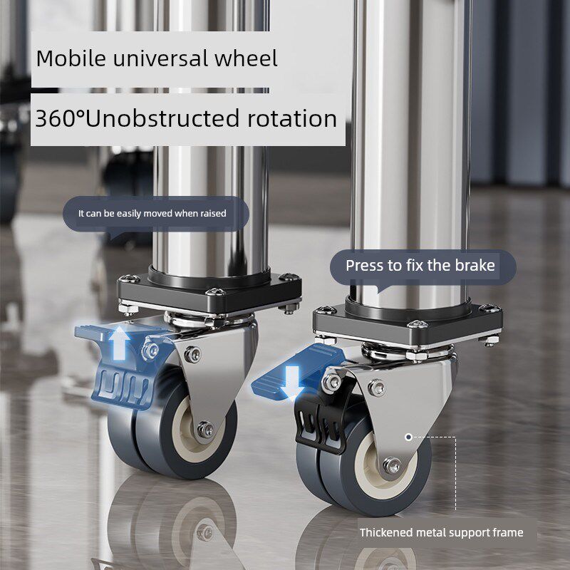 双缸半自动洗衣机底座可移动万向轮三脚架双缸固定加高支架万向架