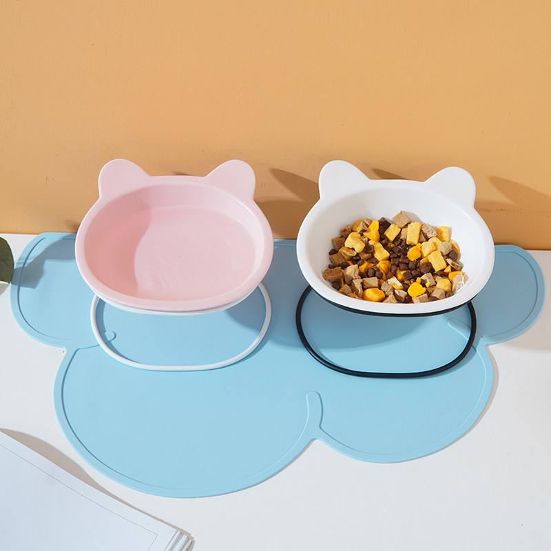 猫碗陶瓷猫食盆双碗狗碗狗盆吃饭喝水保护颈椎狗狗猫咪碗宠物用品,宠物/宠物食品及用品,猫狗碗/慢食碗,淘宝优惠券,粉丝福利购,淘宝优惠卷