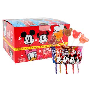滨崎LOLLIPOP米奇头造型棒棒糖12g糖果儿童零食多种水果口味硬糖