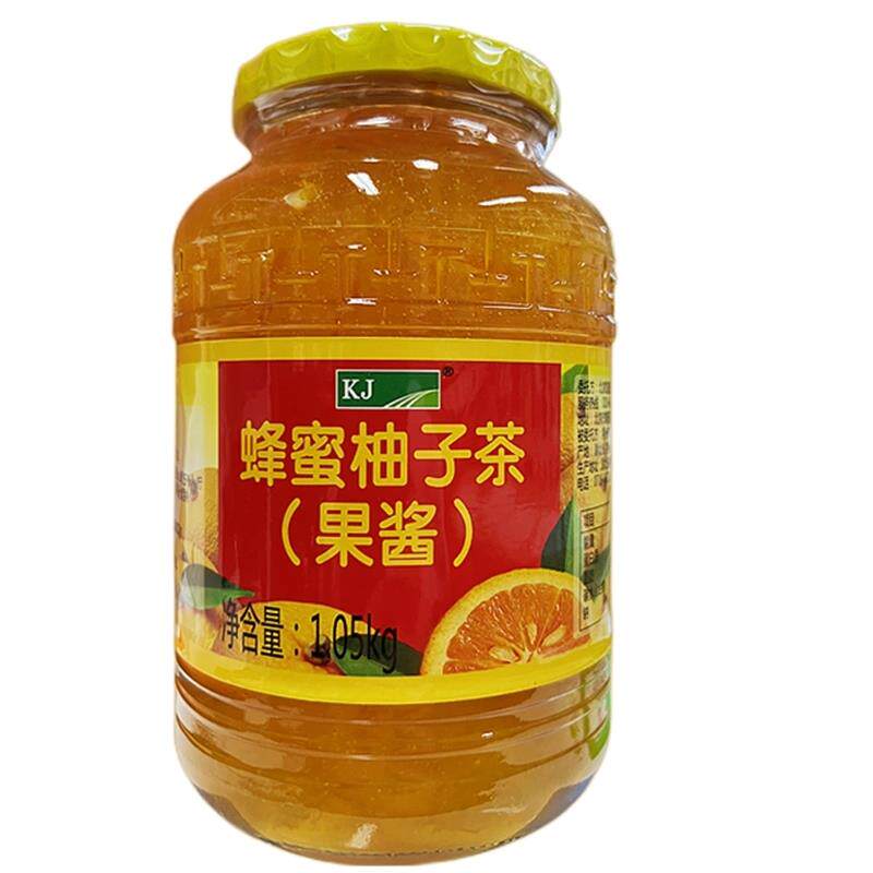 KJ蜂蜜柚子茶果酱1.05kg水果茶果汁饮料冲饮茶凯捷蜂蜜柚子茶包邮