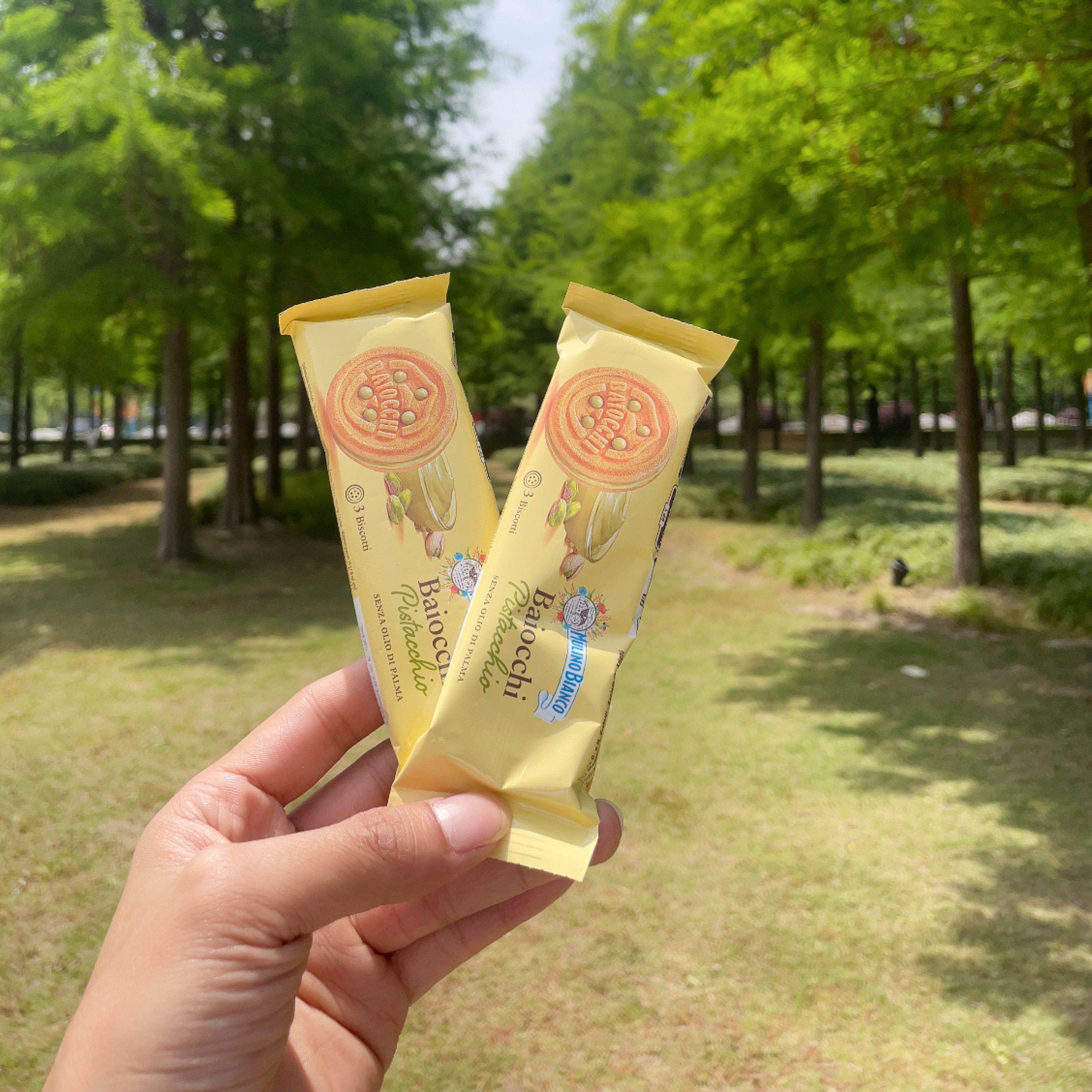 意大利baiocchi开心果酱夹心饼干mulinobianco百味来独立包装零食