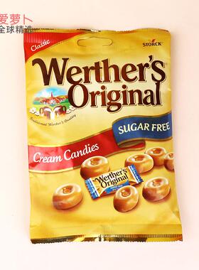 Werther's Original 软巧克力泡芙奶油糖果耐嚼太妃糖70g