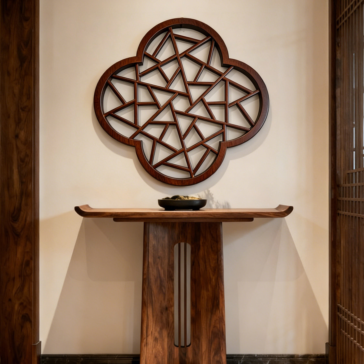 中式仿古实木花窗东阳木雕刻镂空装饰宋氏美学雕花定制侘寂风挂件,家居饰品,木雕,淘宝优惠券,粉丝福利购,淘宝优惠卷