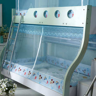 铺床订做子母字母蚊帐下铺蚊帐梯形上高低双层儿童上下床家用床