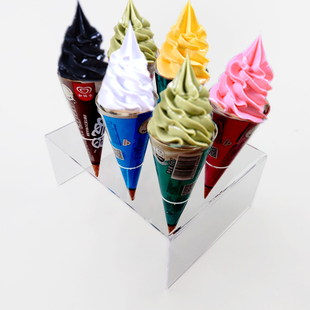 冰淇淋架子蛋筒架展示架冰激凌展架甜筒支架透明亚克力雪糕架定制