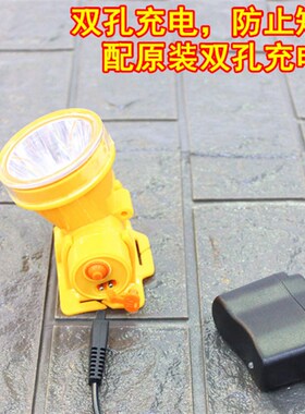 潜水头灯水下强光LED超亮P200头戴式充手电筒黄光白光防水