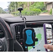 大货车车载手机支架实心包胶铝条加长吸盘式 汽车导航仪通用支架
