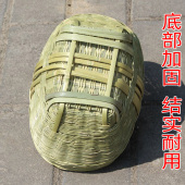竹篮子手提篮竹编家用菜篮子手工编织拜神拜佛用水果竹篓子馍馍筐