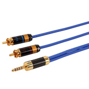 线尊 SR780单晶铜4.4转双莲花音频线2.5mm平衡一分二2RCA功放音响