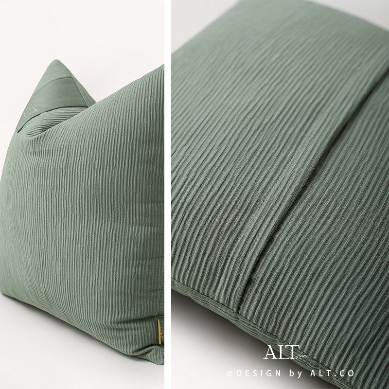 高端绣花抱枕沙发客厅轻奢高级感靠垫床头飘窗样板间靠枕套不含芯