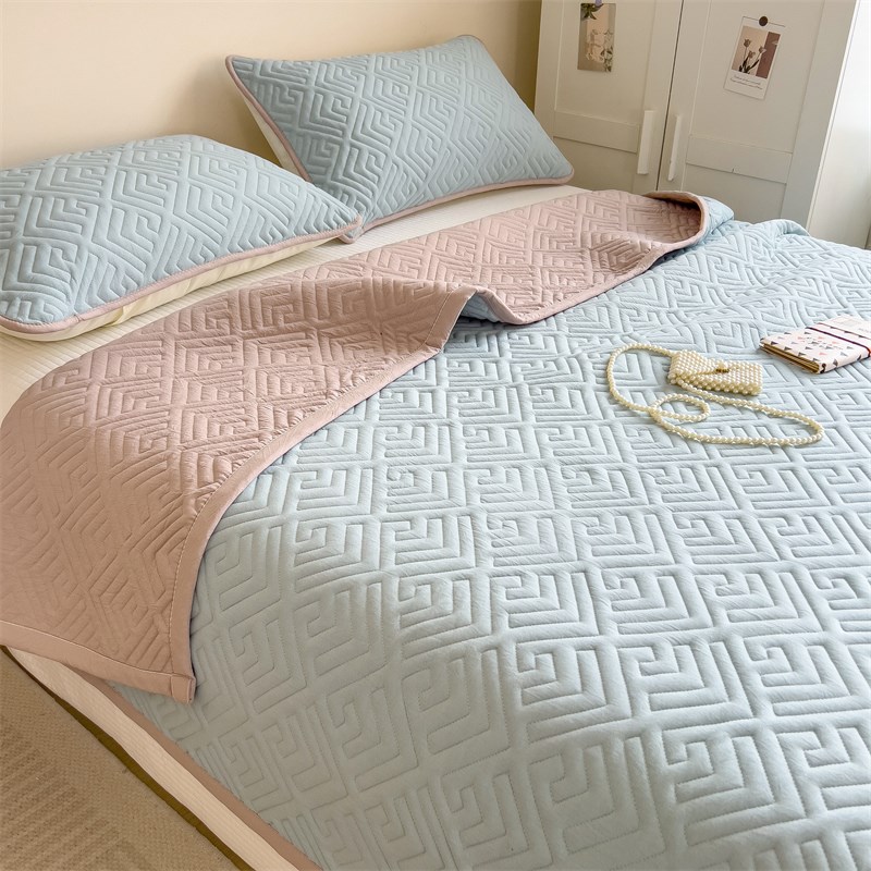 A类母婴双面床盖单件2024新款榻榻米专用床盖炕上床褥子四季可用