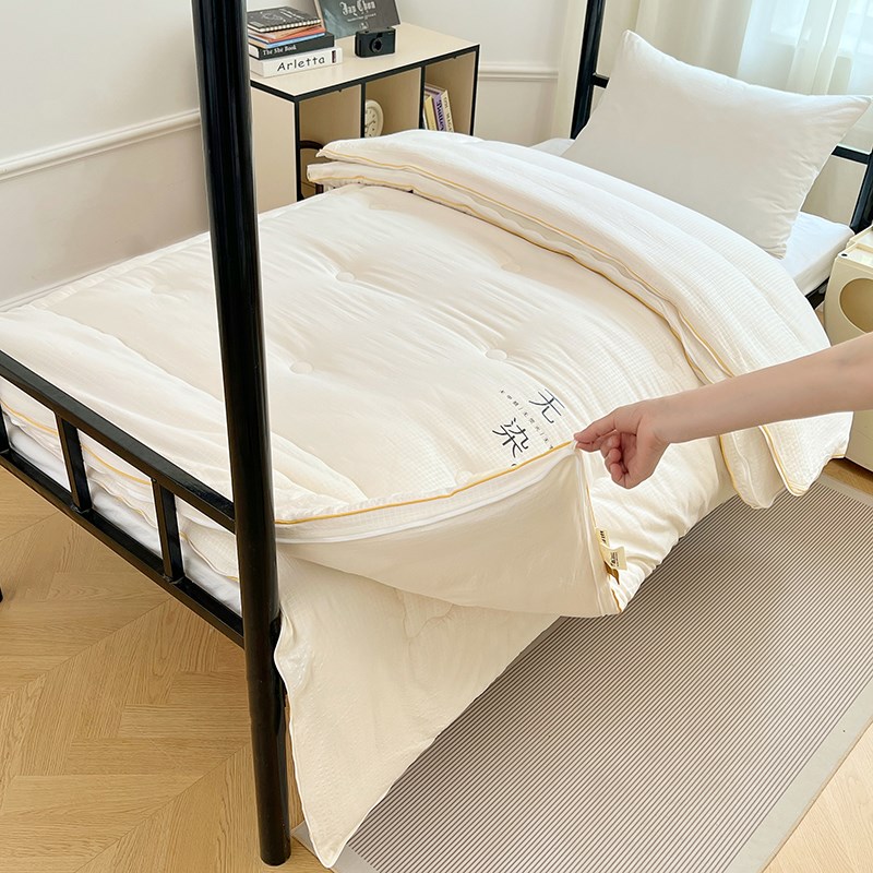 1米6x2米1A类大豆纤维被子被芯160x210学生宿舍四季子母被带拉炼