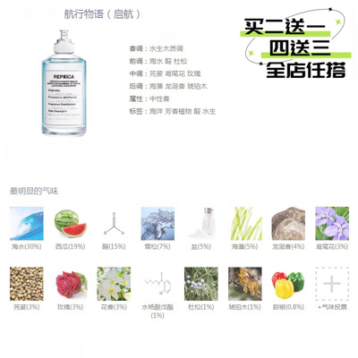 航行物语启航中性淡香水小样试用装法国正品