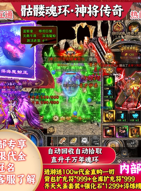 送100w代金|996骷髅魂环传奇手游三职业内部可无限代金GM定制后台