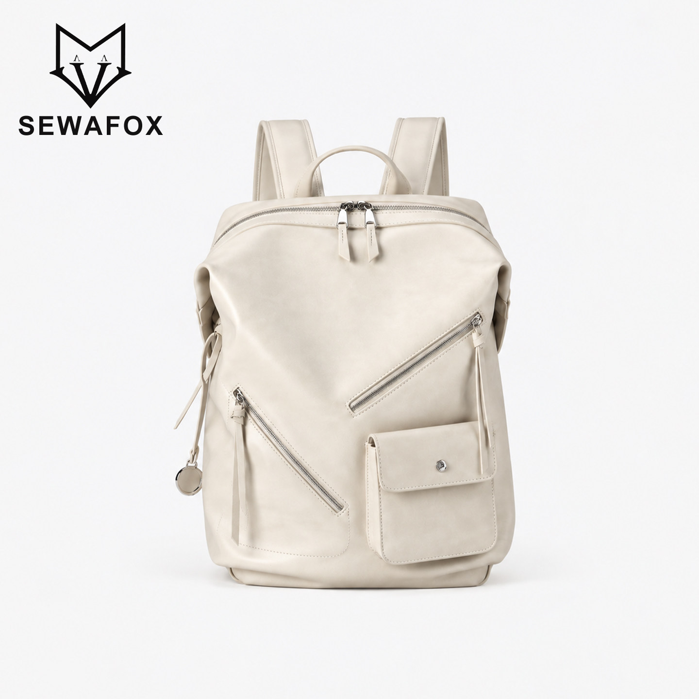 SEWAFOX皮质电脑双肩包
