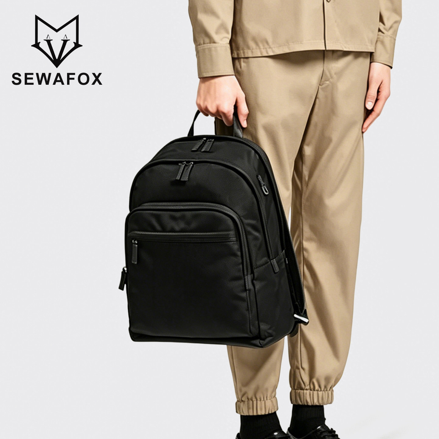 SEWAFOX/塞瓦狐商务通勤双肩包