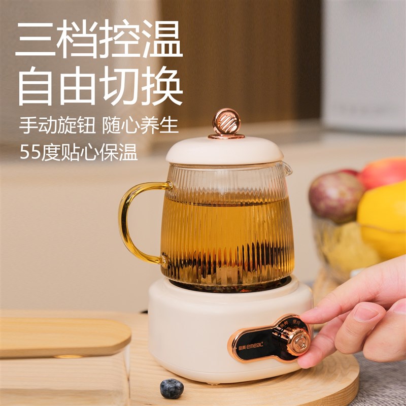 迷你养生壶办公室轻音全玻璃杯小型一人养生煮茶水果花茶养生杯