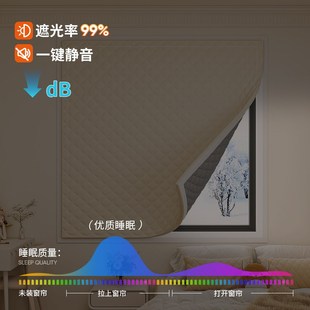 空调外机检修口窗帘隔音密封遮挡防风防寒保温冬季装饰隔断帘门帘