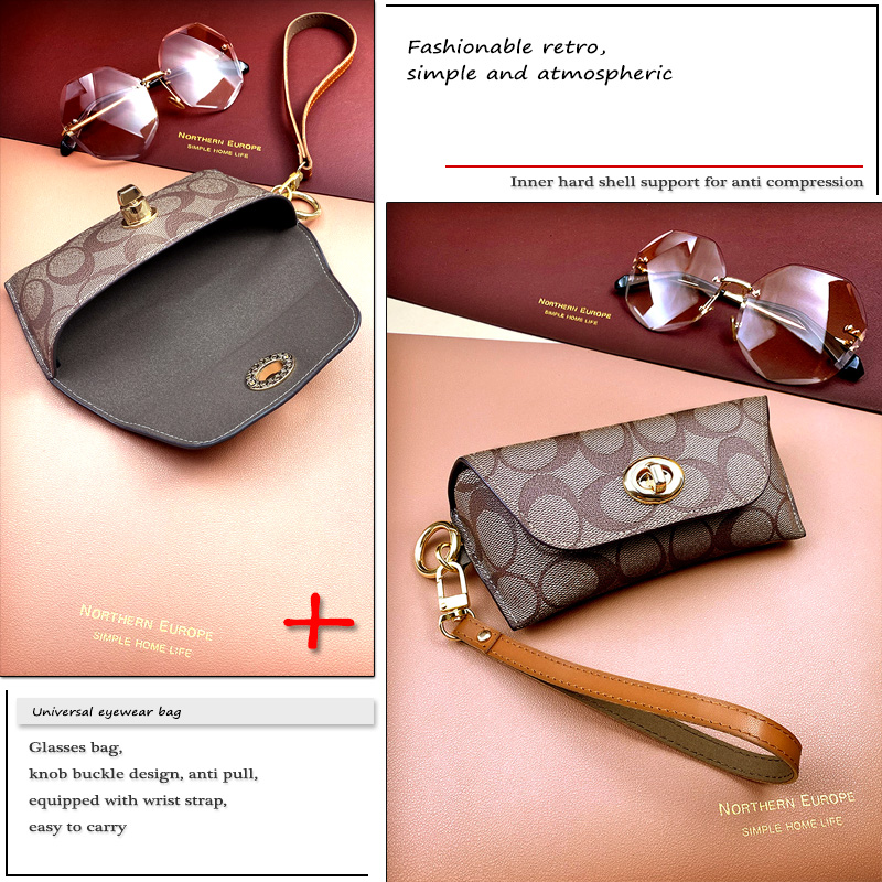新款通用男女士防压眼镜包便携式眼镜收纳袋近视眼镜盒防掉墨镜包