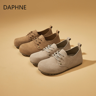 單鞋 新款 Daphne 時(shí)尚 平底女舒適休閑鞋 達(dá)芙妮2025夏季 全包勃肯鞋