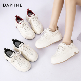 輕便厚底板鞋 Daphne 達芙妮2025新款 時尚 女ins舒適百搭運動休閑鞋