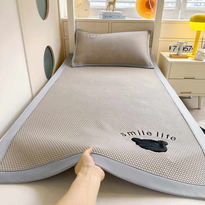 夏天冰丝床单单件凉席学生宿舍单人冰豆豆空调软席子床垫三件套,床上用品,床单,淘宝优惠券,粉丝福利购,淘宝优惠卷