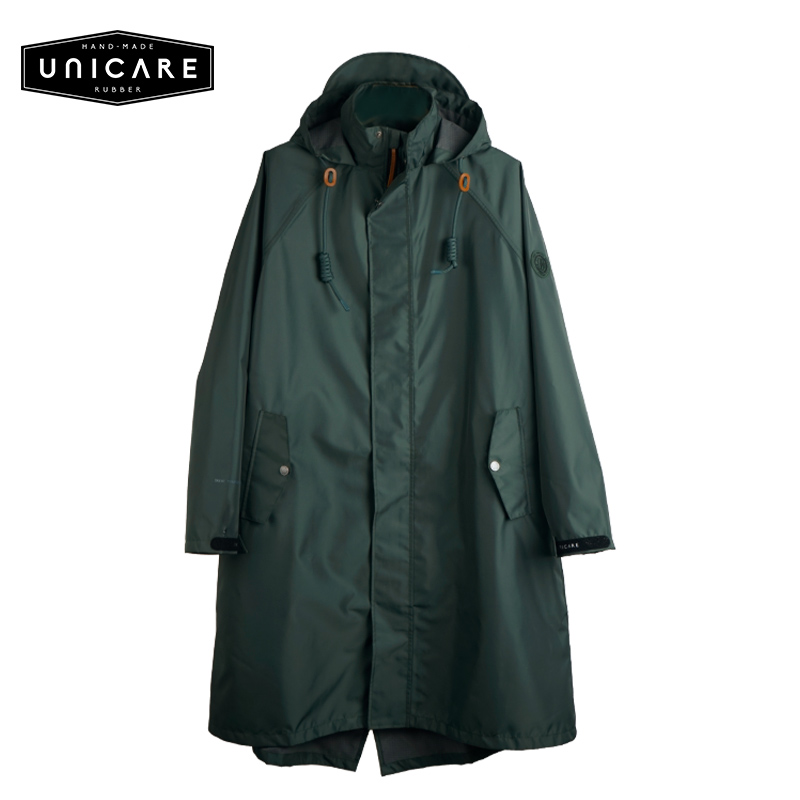 UNICARE男女长款风衣 时尚户外露营防水雨衣外套 电动车骑行雨披
