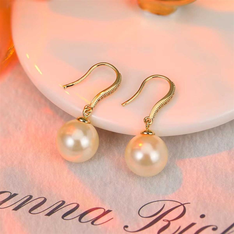 气质珠珠耳环女2024年新款潮网红高级感轻奢小众设计耳饰1719