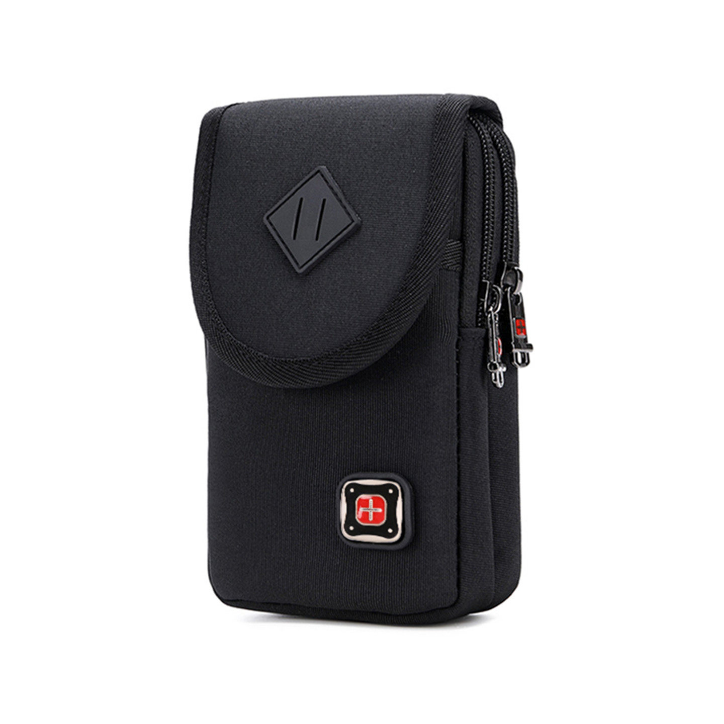 瑞士军刀新款防水手机包翻盖男士防尘穿皮带腰包建筑工地耐磨挂包