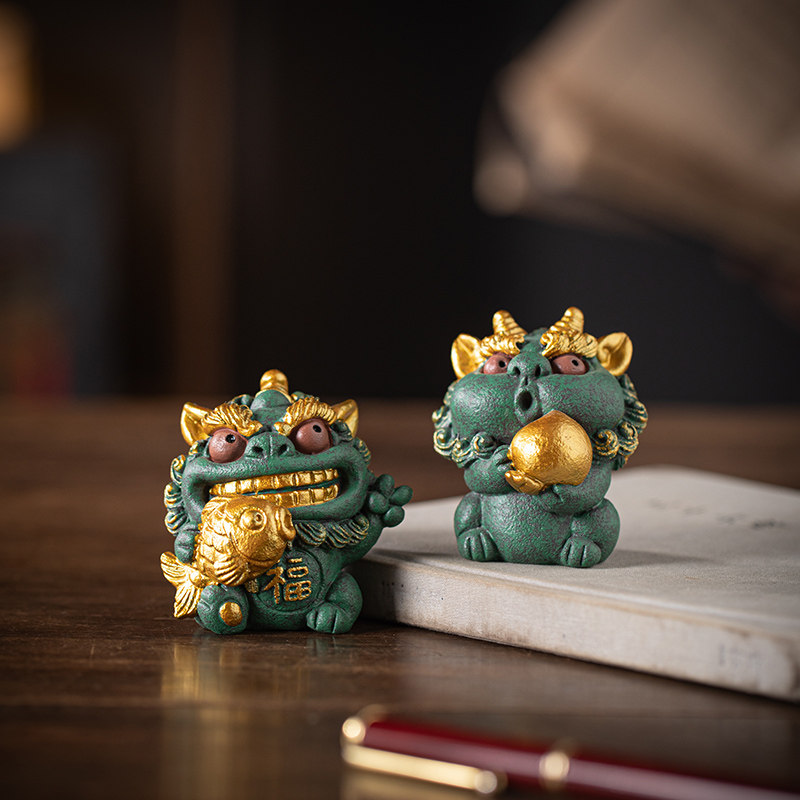 创意瑞兽小貔貅福鱼寿桃爱暴富运风狮爷家居客厅桌面装饰,家居饰品,装饰摆件,淘宝优惠券,粉丝福利购,淘宝优惠卷
