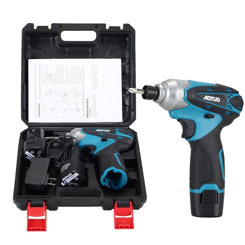 新款12v锂电充电m钻 电动螺丝刀大扭矩起子机Q 电动工具 手电钻定