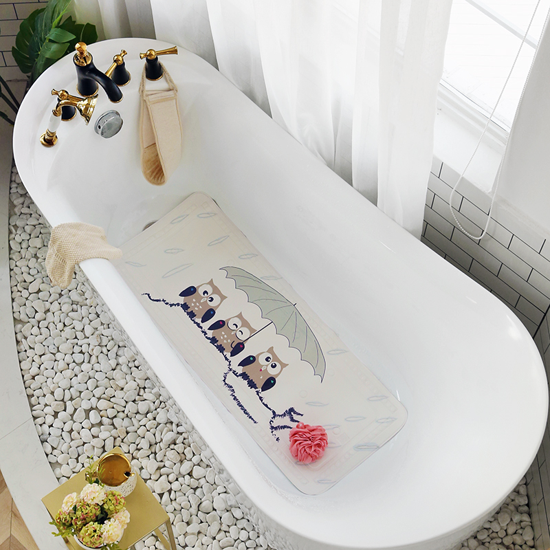 Kleine Wolke德国PC卡通猫头鹰浴室淋浴地垫卫生间防滑垫子