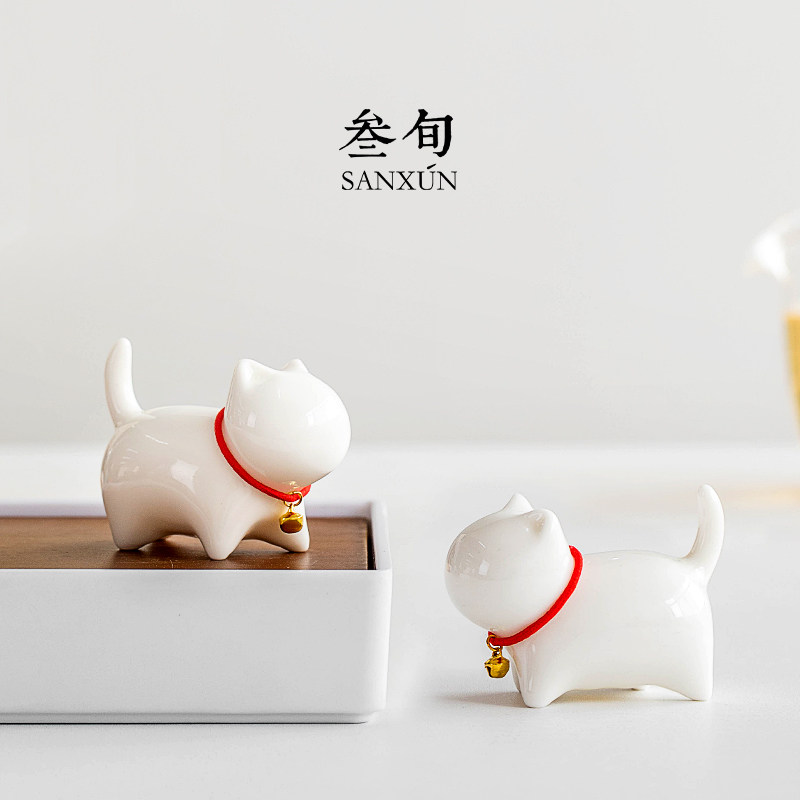 叁旬萌喵茶宠精品呆萌爱创意功夫茶具家用客厅茶道装饰,餐饮具,茶宠摆件,淘宝优惠券,粉丝福利购,淘宝优惠卷