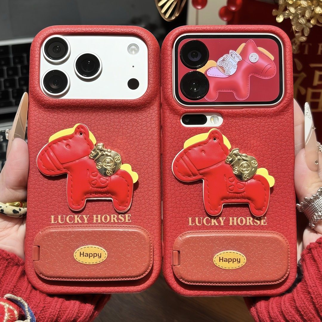 新年红色金币小马新款马年适用苹果17Pro手机壳iPhone16max小米15华为mate80pura70k90opporeno14荣耀400x300