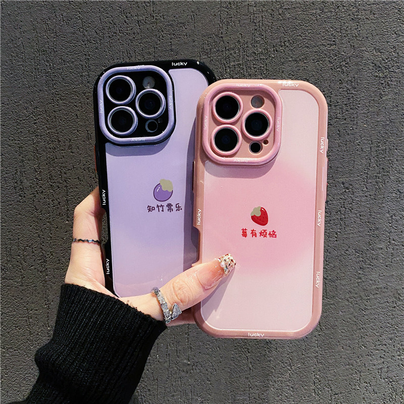 莓有烦恼奶油壳新款适用苹果16pro手机壳iphone14max小米15华为mate60p70opporeno12荣耀x200k80nova13findx6