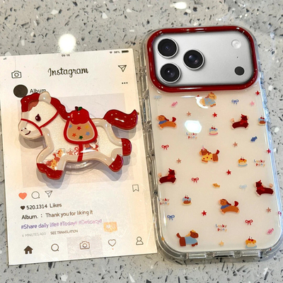 马年满屏蛋糕小马新款适用苹果17Pro手机壳iPhone16max12小米15华为mate80pura70k60nova14荣耀400x100iqoo13