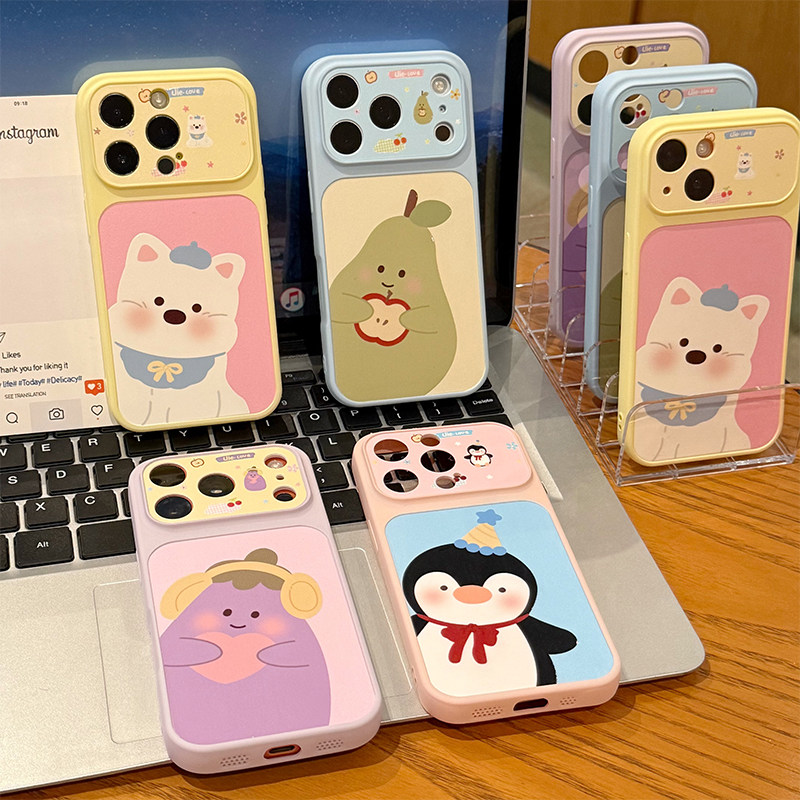 卡通茄子西高地新款适用苹果17pro手机壳iPhone16max小米15华为mate80pura70K90nova14荣耀500X300magic8s20