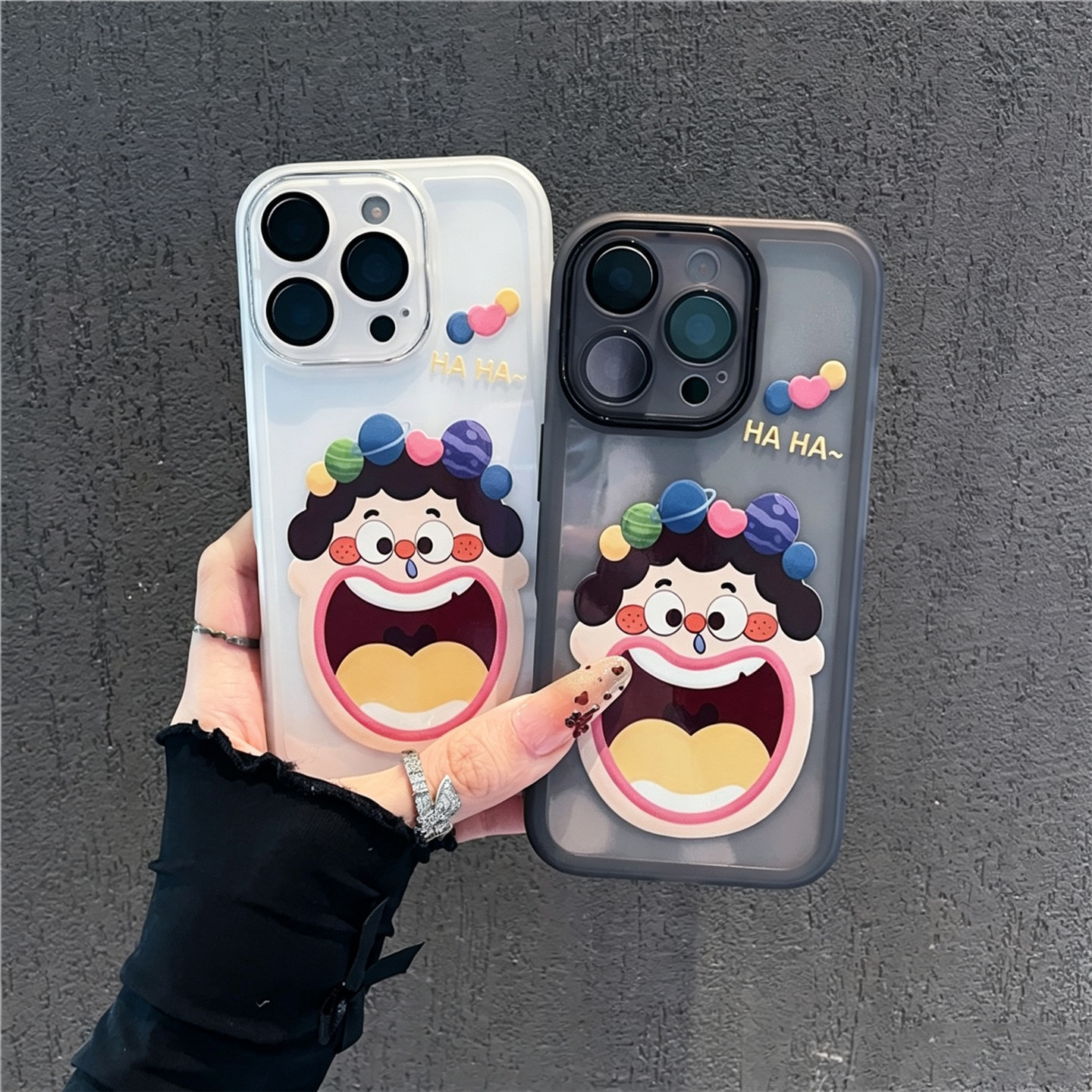 情侣可爱大嘴新款适用苹果17pro手机壳iPhone16max小米15华为mate70pura90K70note14荣耀400x300nova13findx8