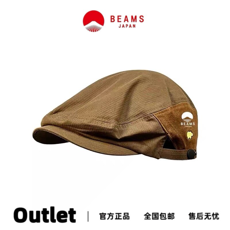BEAMS复古贝雷画家帽百搭前进帽图片